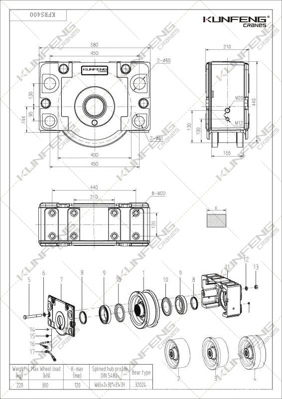 KFRS400行走轮箱